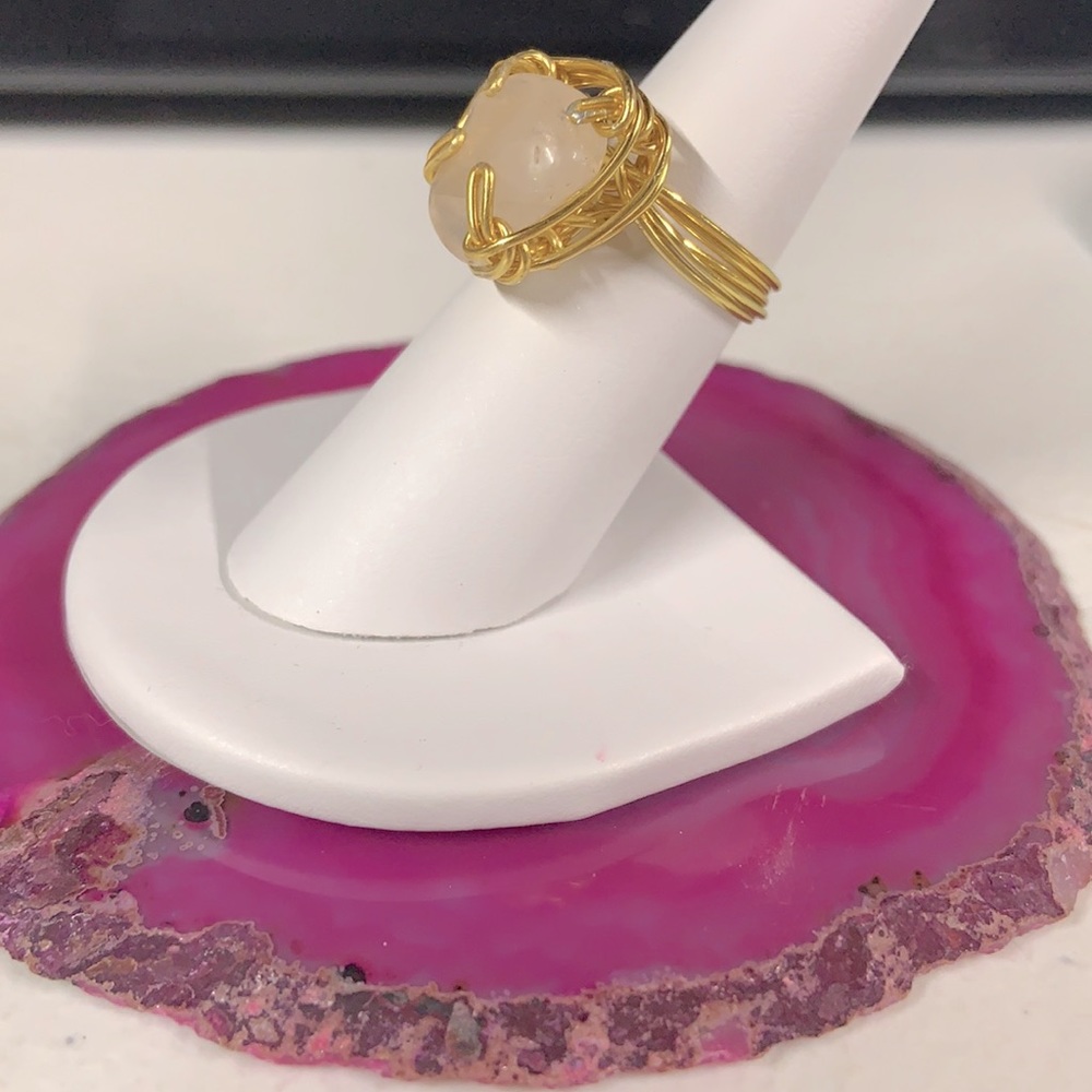 Handcrafted Gemstone Ring Size 7